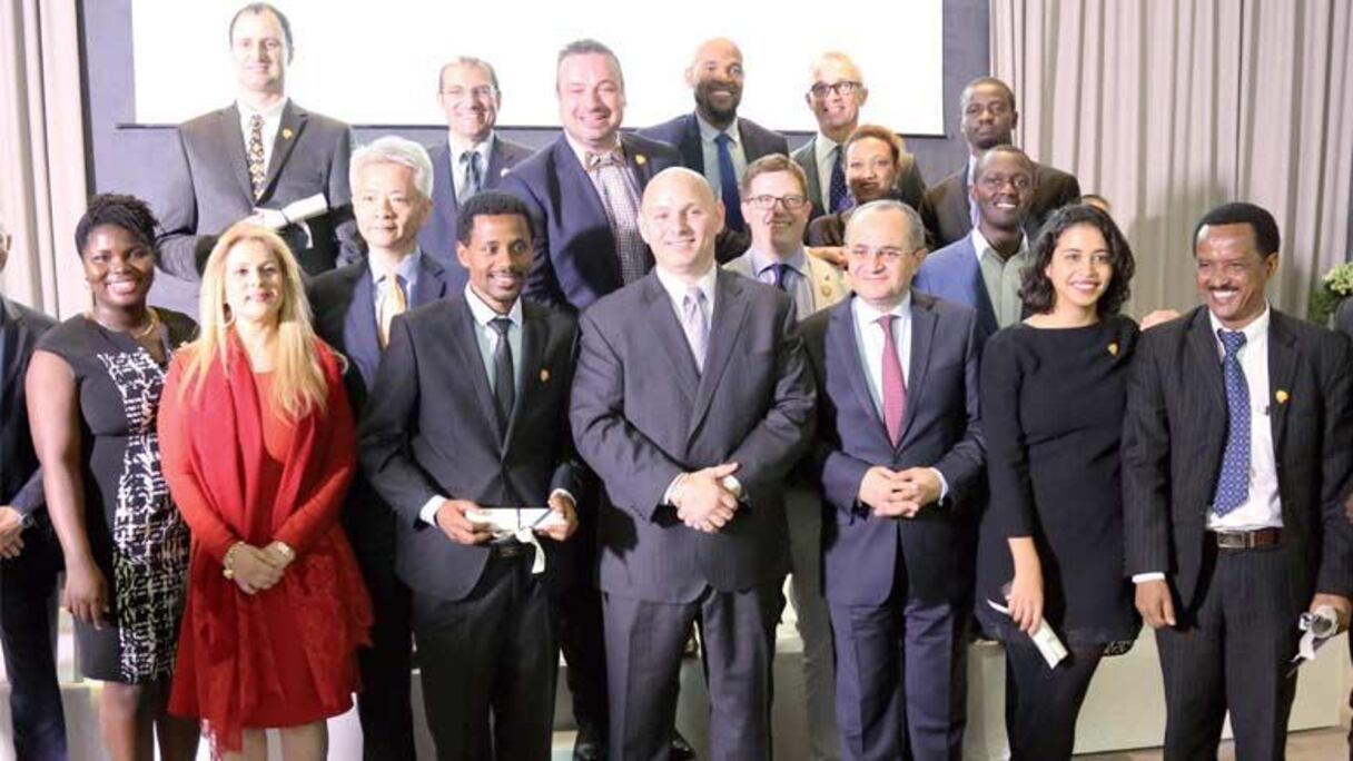 Photo des lauréats de la 1ère édition de l'African Entrepreneurship Award.