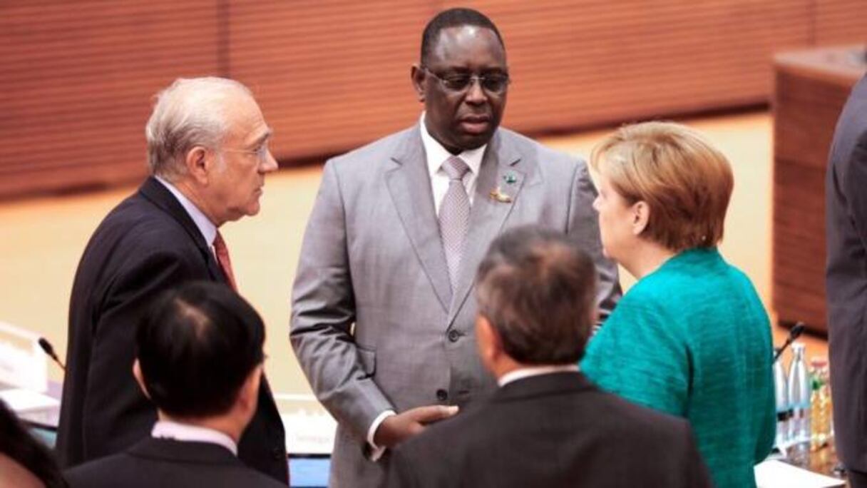 Le président sénégalais Macky Sall qui représente le continent africain (avec Alpha Condé) au sommet du G20 à Hambourg.