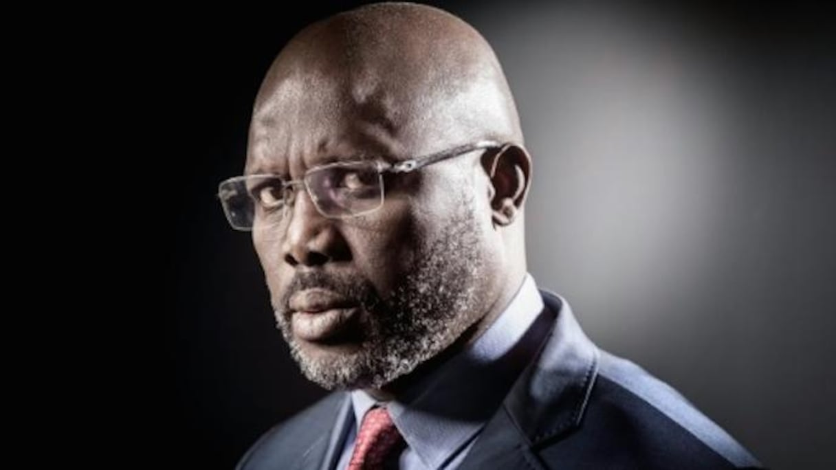George Weah, président élu du Liberia.
