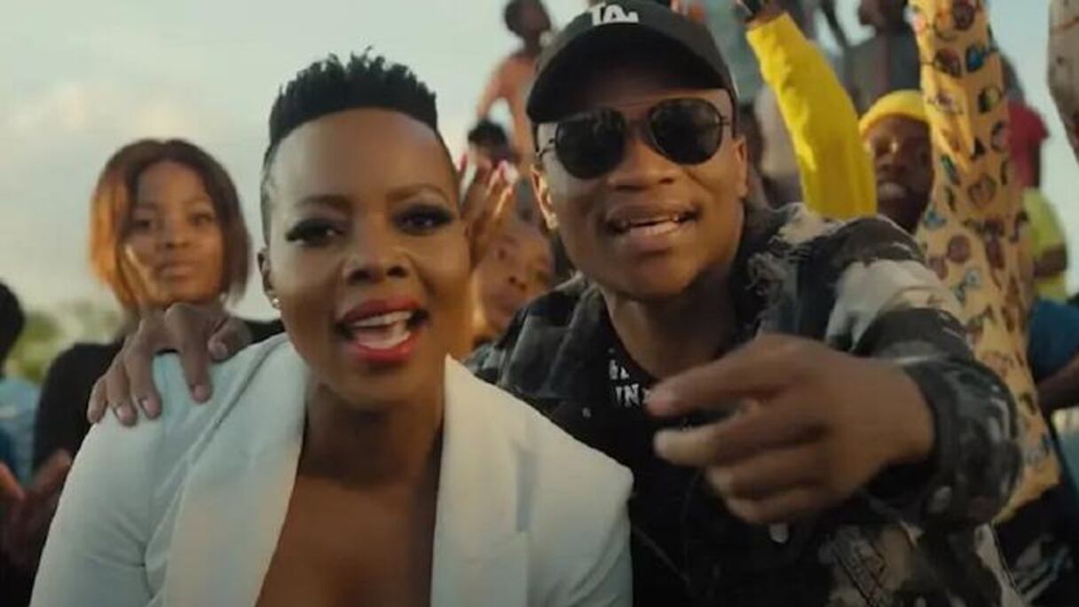 Le DJ sud-africain Master KG et la chanteuse Nomcebo Zikode.