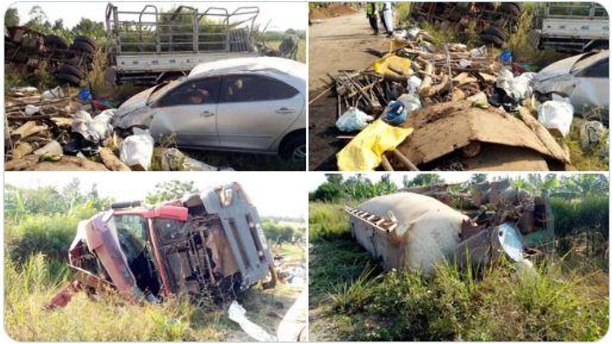 Plusieurs véhicules ont été impliqués dans l'accident.