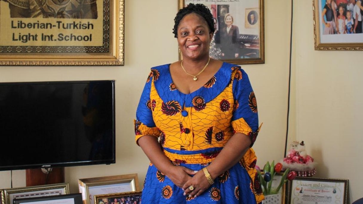 La sénatrice Jewel Howard Taylor, candidate pour la vice-présidente du Liberia.