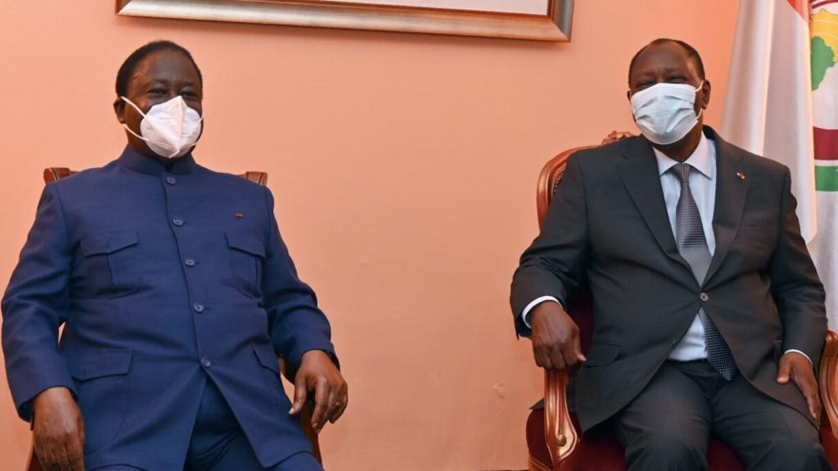 Henri-Konan Bédié et Alassane Ouattara.