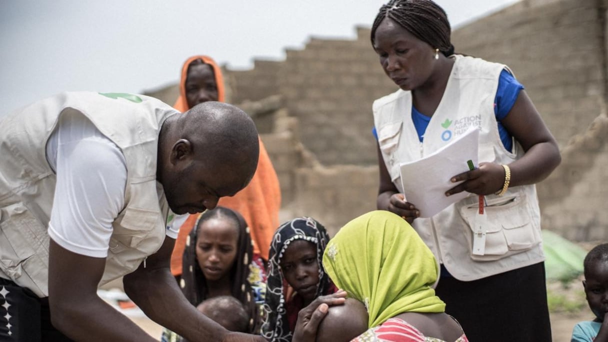Des agents de l'ONG Action contre la faim au Nigeria.
