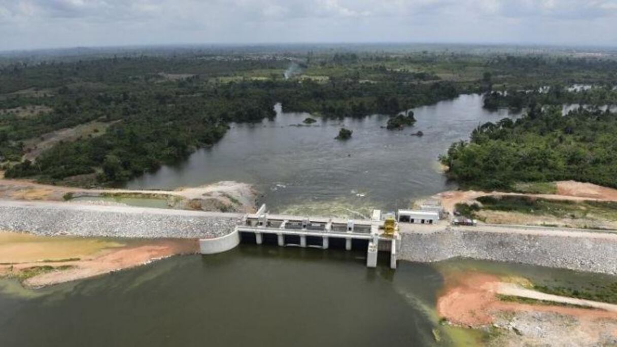 Le barrage de Soubré en Côte d'Ivoire.