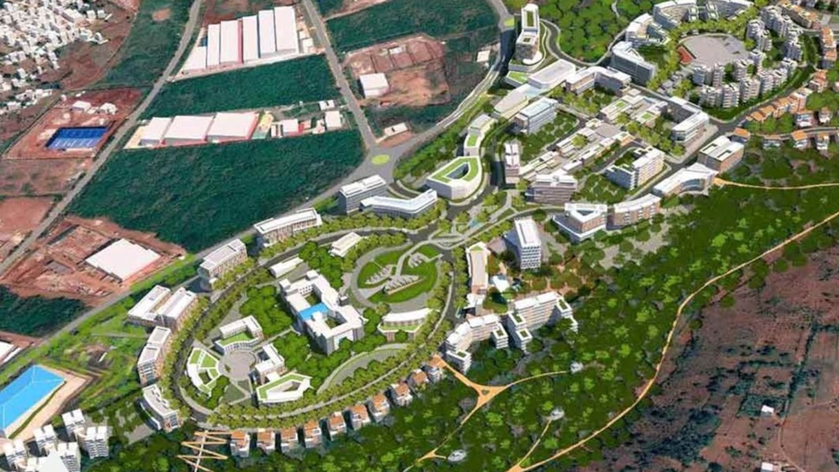 Maquette de la future Kigali Innovation City.