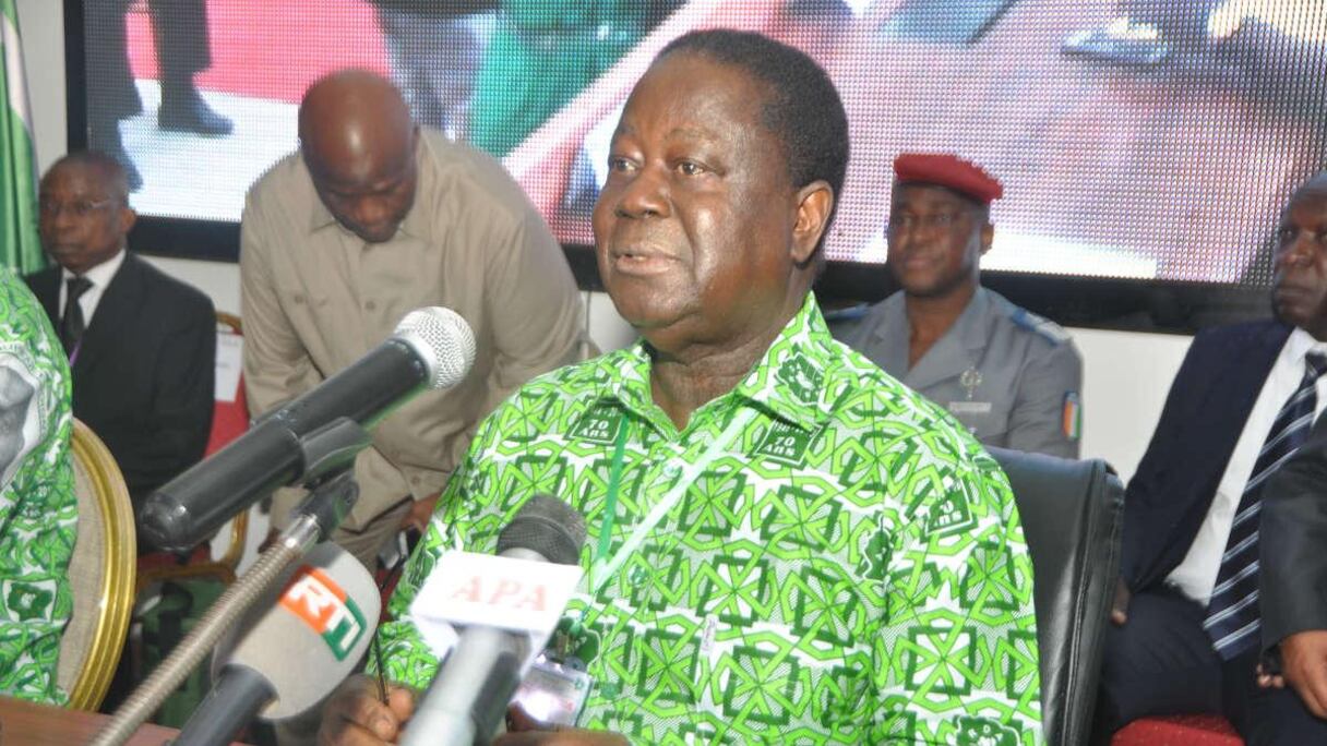 L'ex-chef d'Etat ivoirien Henri Konan Bédié, 86 ans et candidat à la présidentielle 2020.