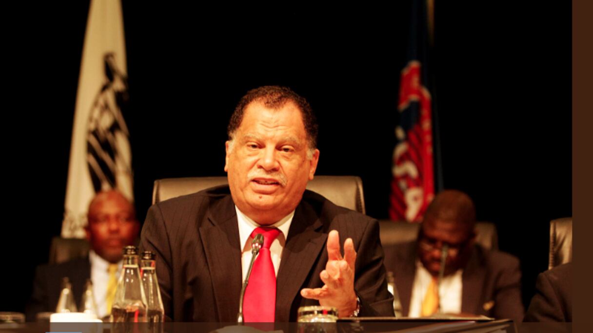 Le président de la Fédération sud-africaine de football (SAFA) à Sandton ce week-end.