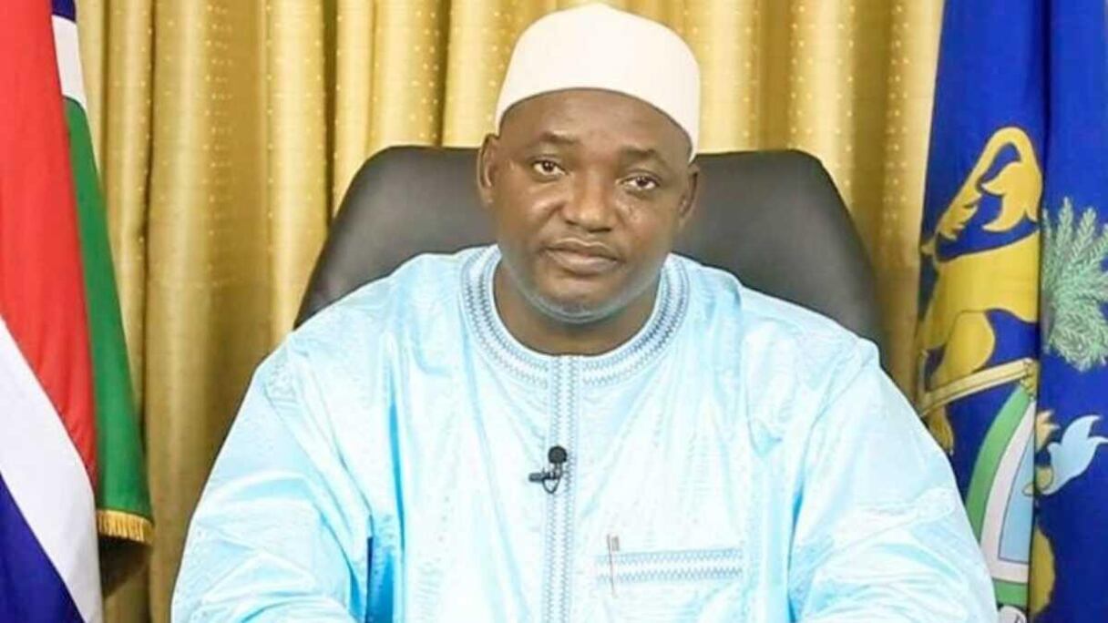 Adama Barrow, président de la Gambie.