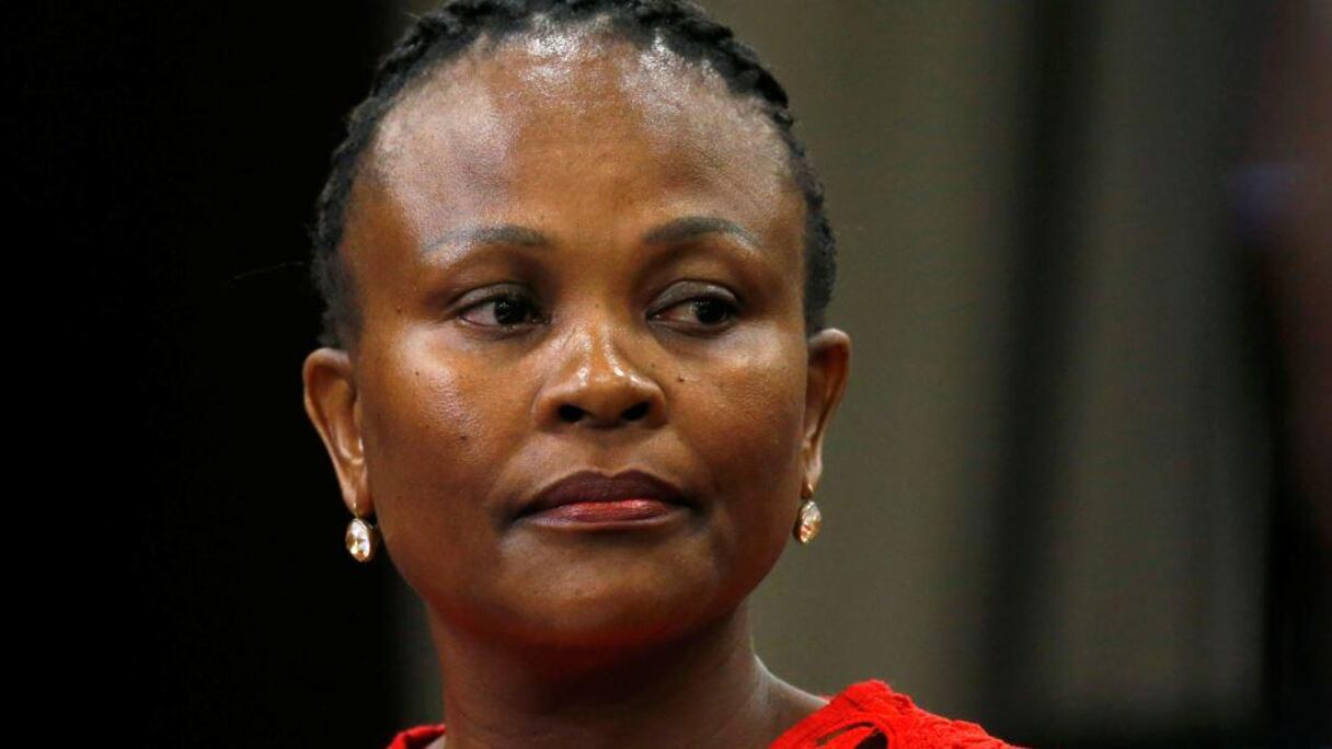 Busia Mkhwebane, médiatrice de la République d'Afrique du sud.