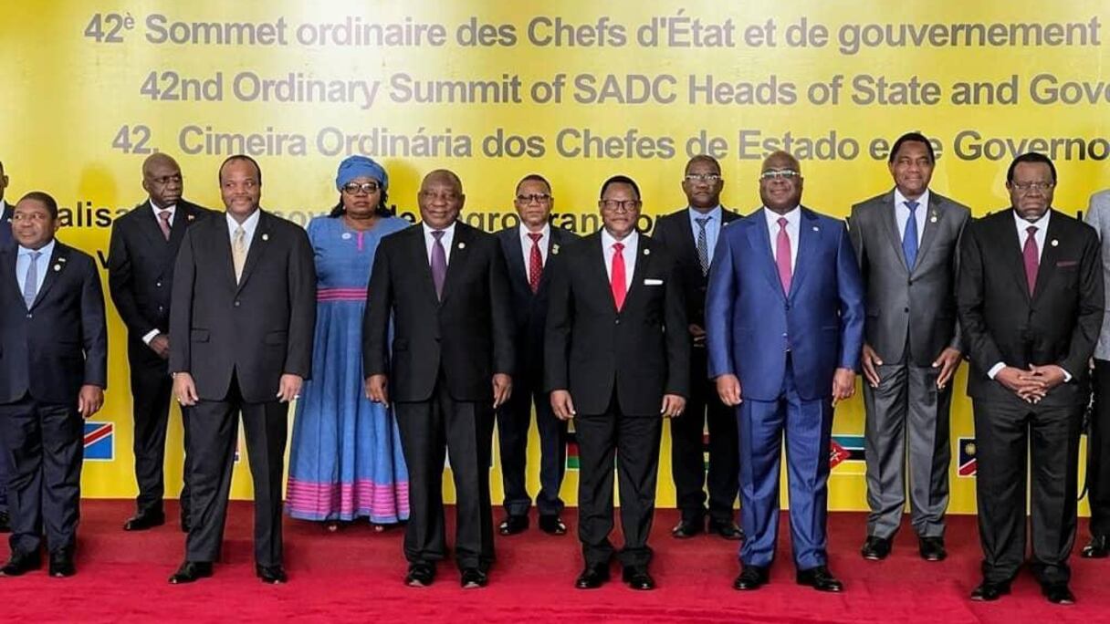 Les Chefs d'Etat de la SADC présents lors du sommet sur l'industrialisation de la sous-région.