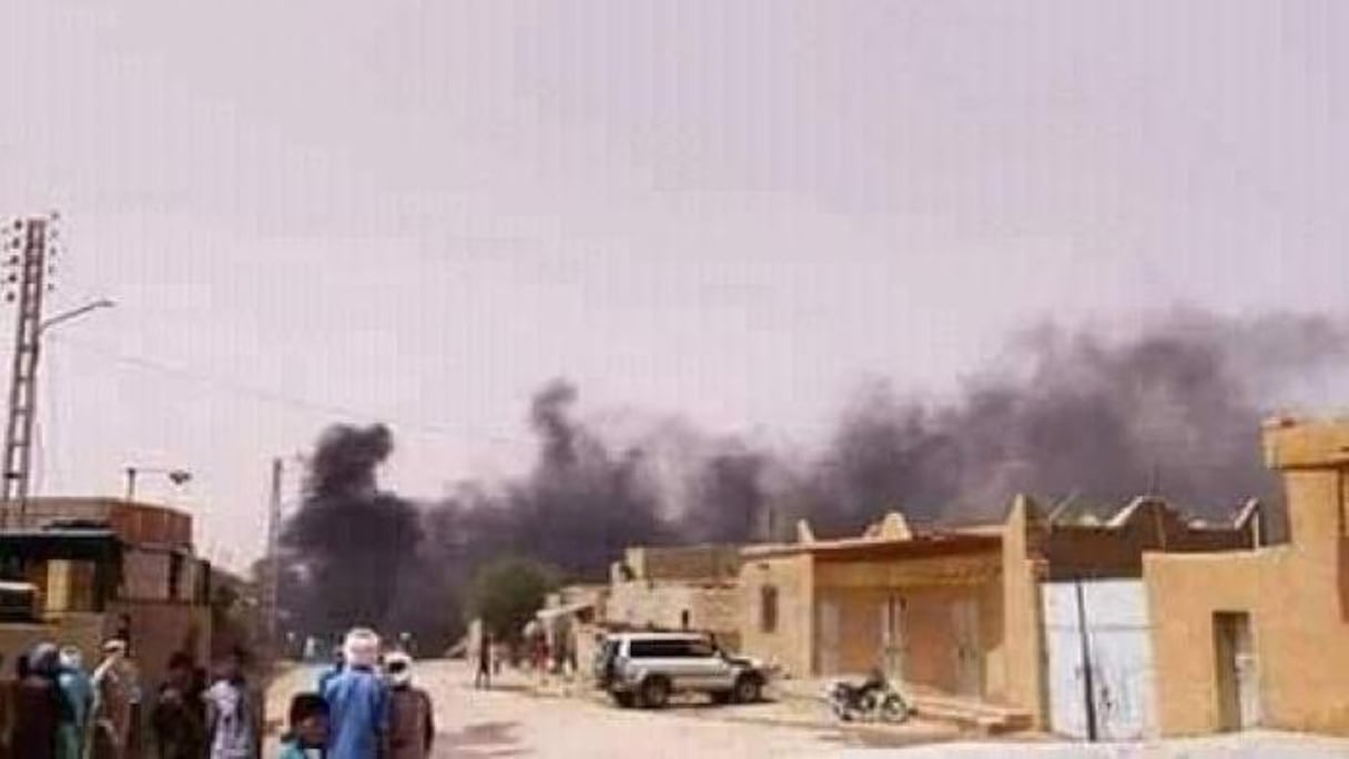 Emeute à Tin Zaouatine (Tamanrasset), le 15 juin 2020.