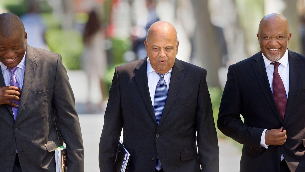 Pravin Gordhan, le ministre des Finances sud-africain, le 24 février 2016 au Cap.