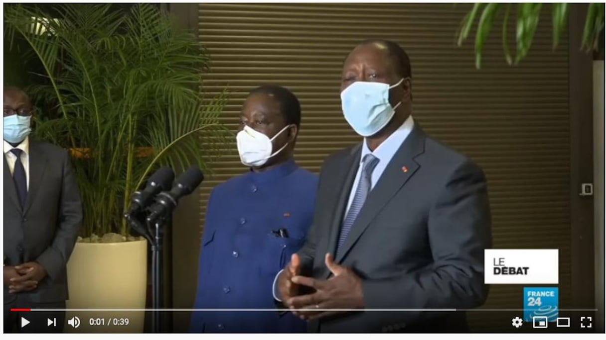 Henri-Konan Bédié et Alassane Ouattara.