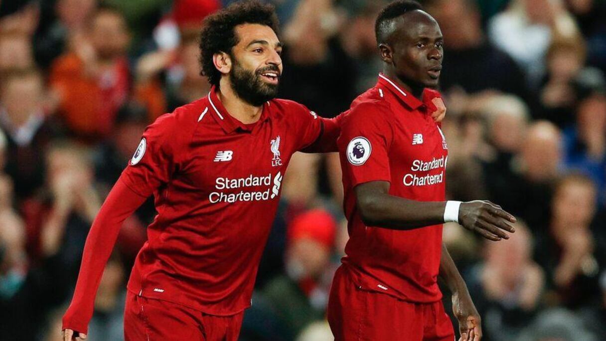 Mohamed Salah et Sadio Mané, les deux coéquipiers de Liverpool.