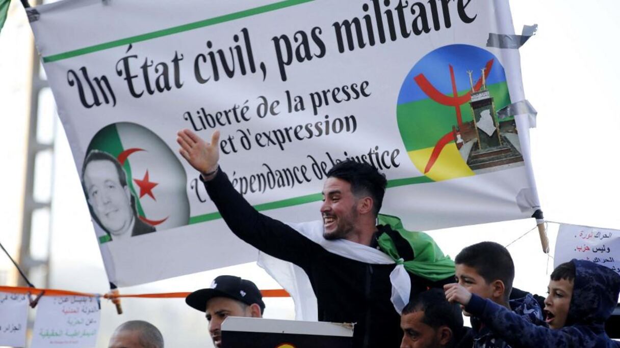 Manifestations à Kherrata, ce mardi 16 février 2021.