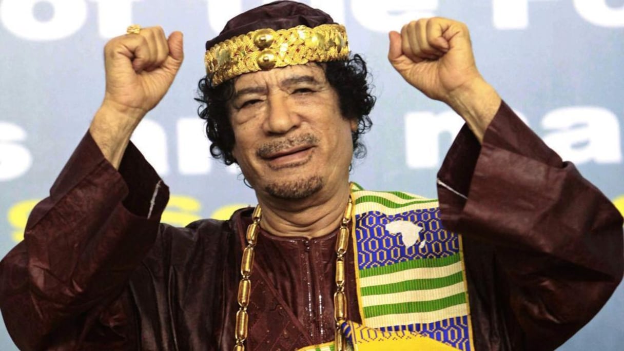 L'ancien guide libyen Kadhafi.
