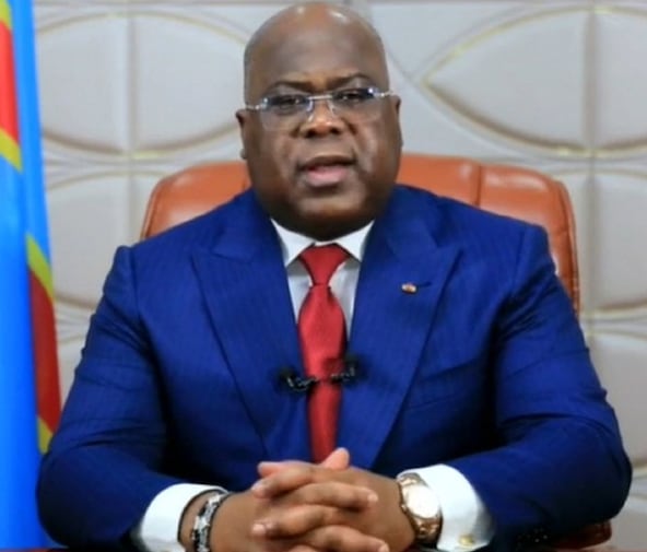 Félix Tshisekedi, président de la République démocratique du Congo et président en exercice de l'Union africaine.
