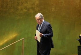 Le secrétaire général de l'ONU, Antonio Guterres, le 23 septembre 2025 à New York.