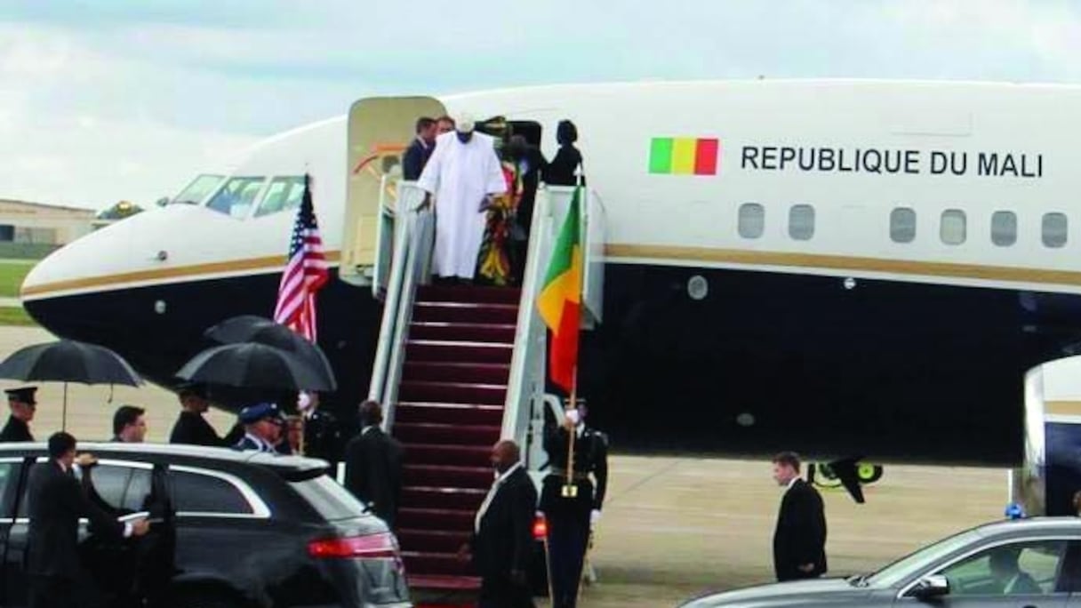 Ibrahim Boubcar Keita lors de l'un de ses inombrables voyages.