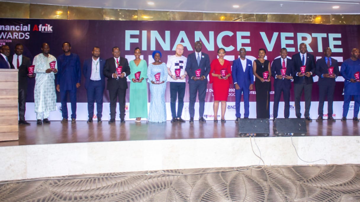 Les lauréats des Financial Afrik Awards 2022, Lomé (Togo).
