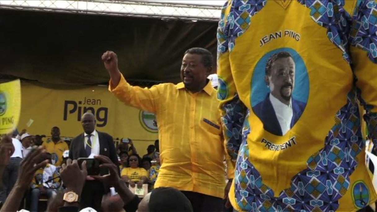 jean-Ping, lors de son dernier meeting.