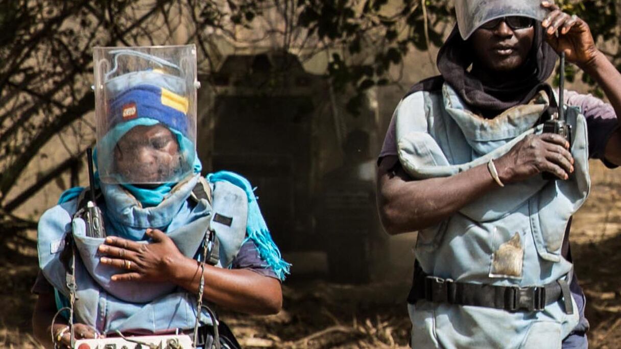 Unité de déminage en Casamance.