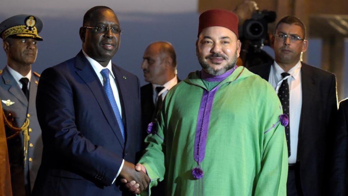 Macky Sall, président du Sénégal, et Mohammed VI, roi du Maroc.