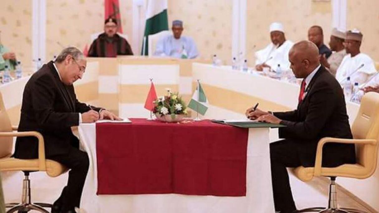 Mohamed Kettani, PDG d'Attijariwafa bank et Tony Elumelu, président de UBA.