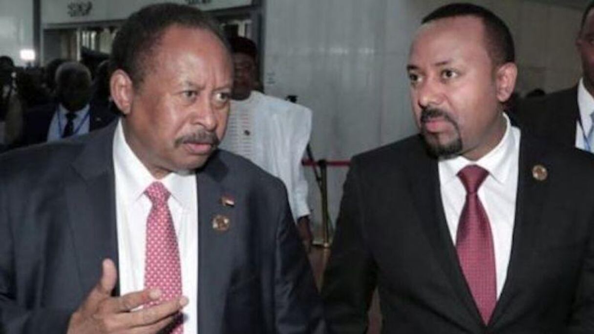 Abadalla Hamdok et Abiy Ahmed.