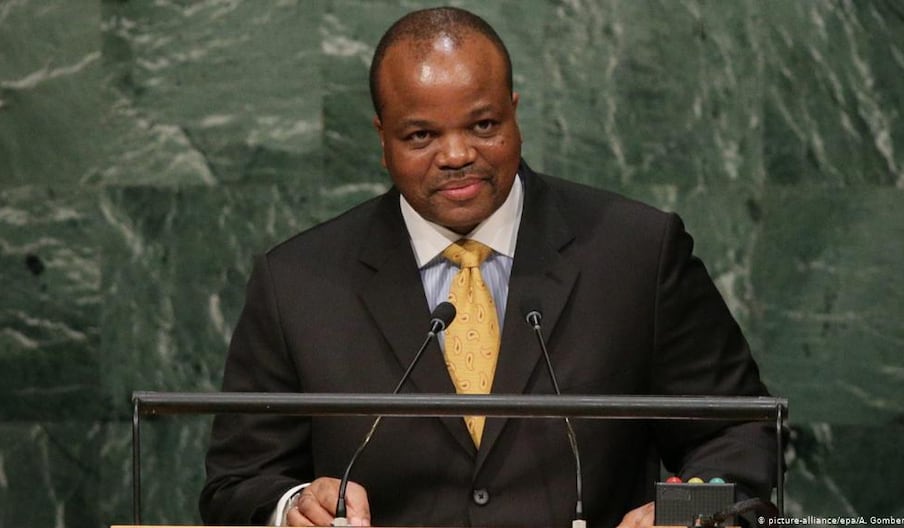 Le roi Mswati III d'Eswatini.