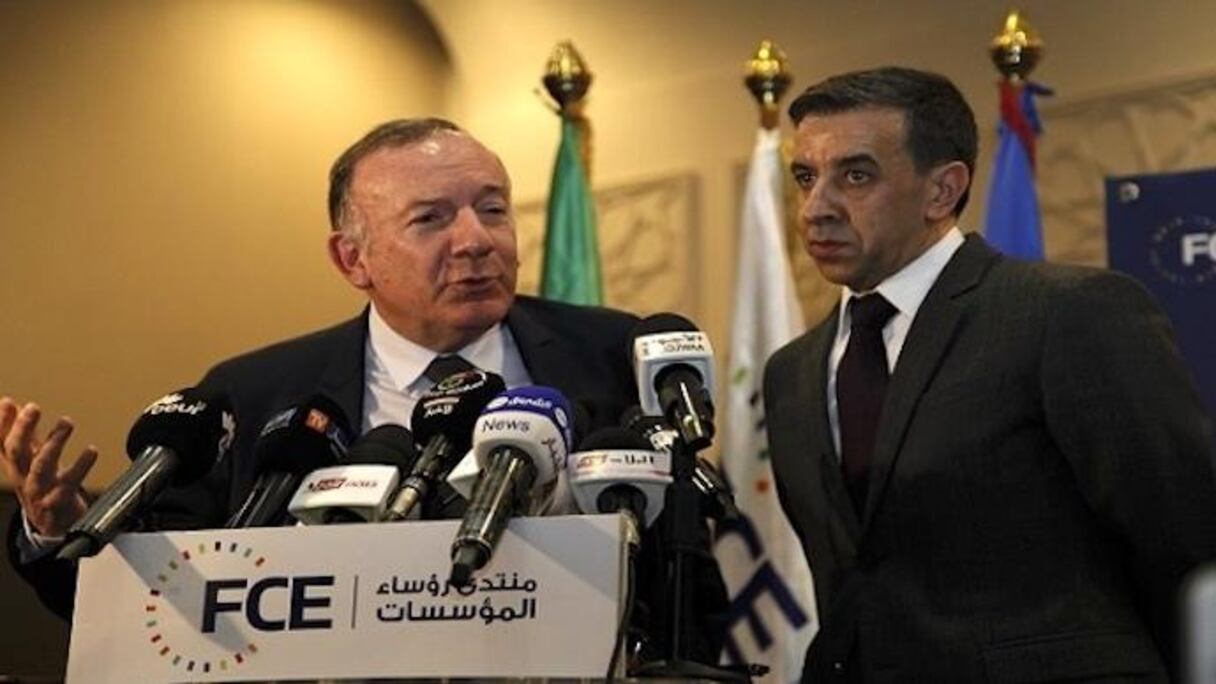 Pierre Gattaz, président du Medef, et Ali Haddad, président du FCE.