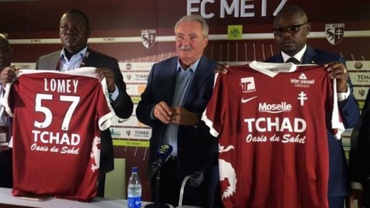 Sponsorisation de l'équipe de Metz par le Tchad.