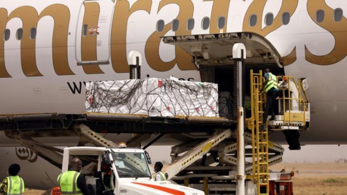 Arrivée des vaccins du programme Covax au Ghana.