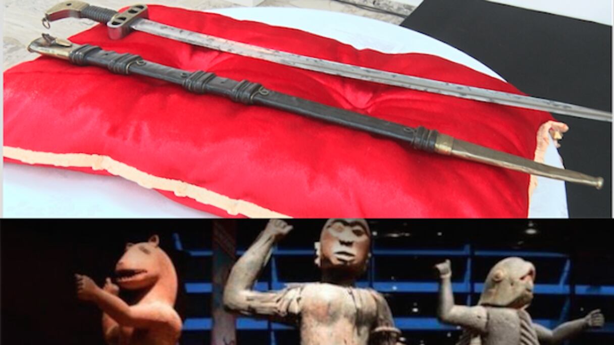 Restitution de biens culturels au Sénégal et au Bénin.