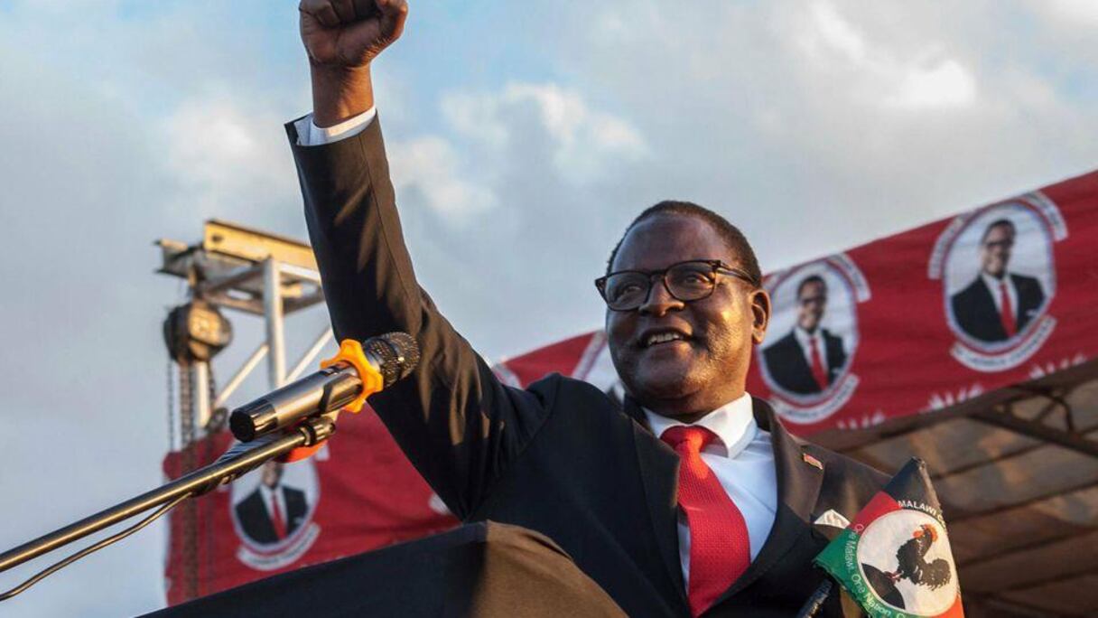 Lazarus Chakwera, président élu du Malawi.