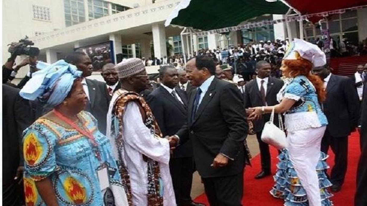 Paul Biya en campagne.