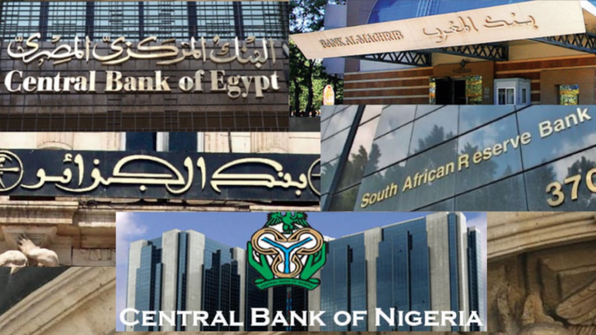 Les Banques centrales des 5 premières puissances économiques africaines.