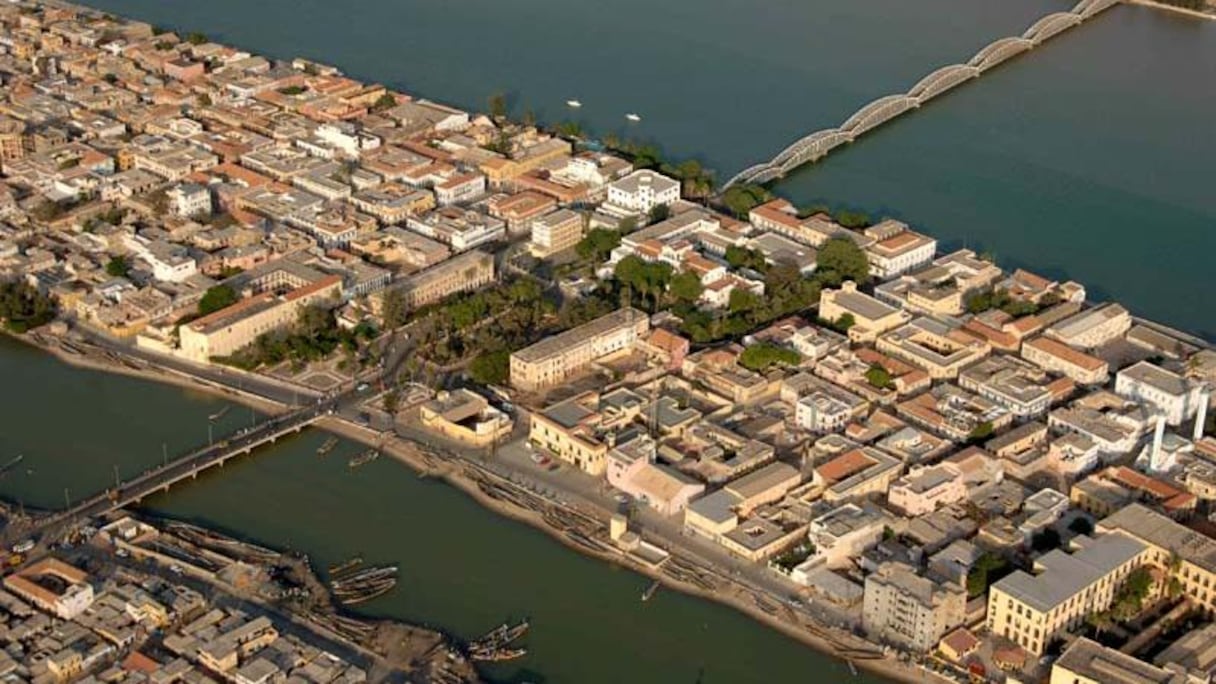 La ville de Saint-Louis du Sénégal.
