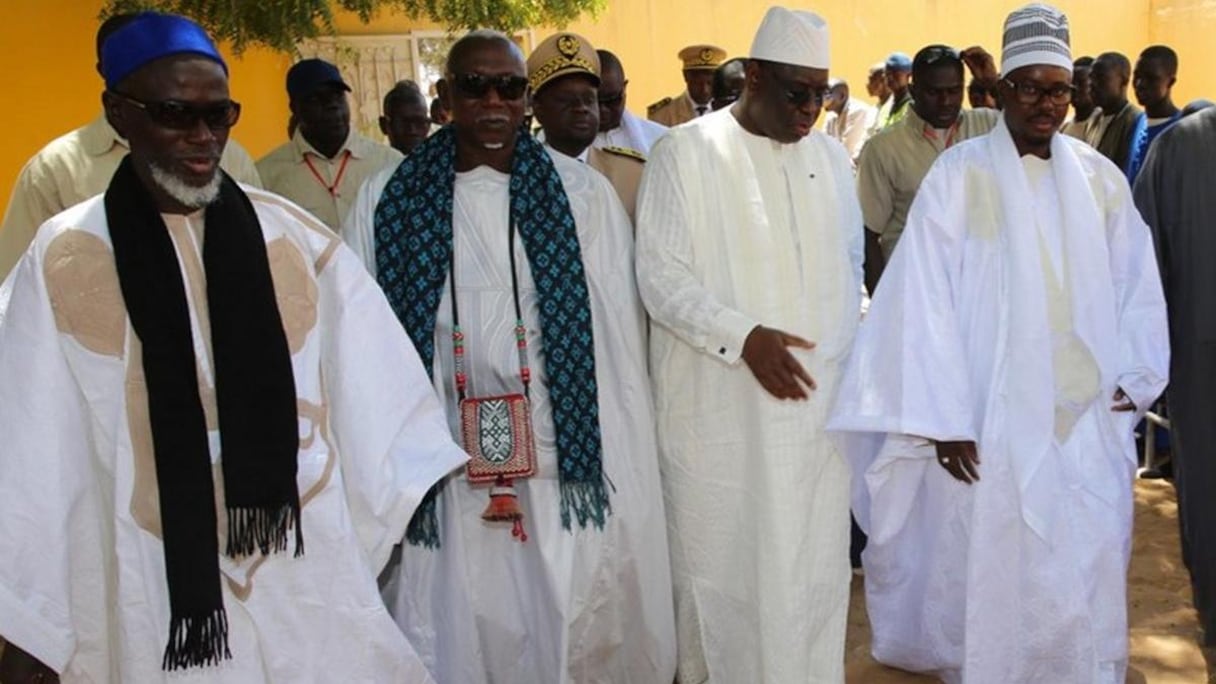 Macky Sall à la cité religieuse de Touba.