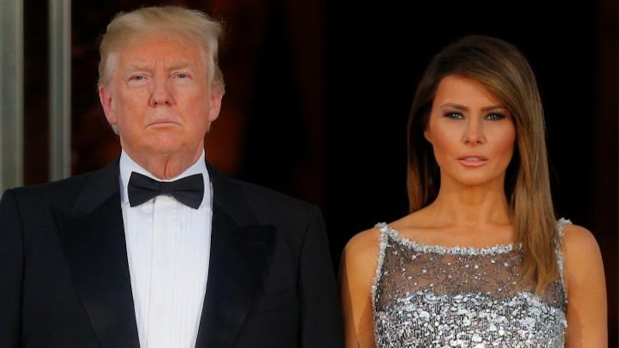 Donald Trump, président des Etats-Unis, et son épouse Melania Trump.
