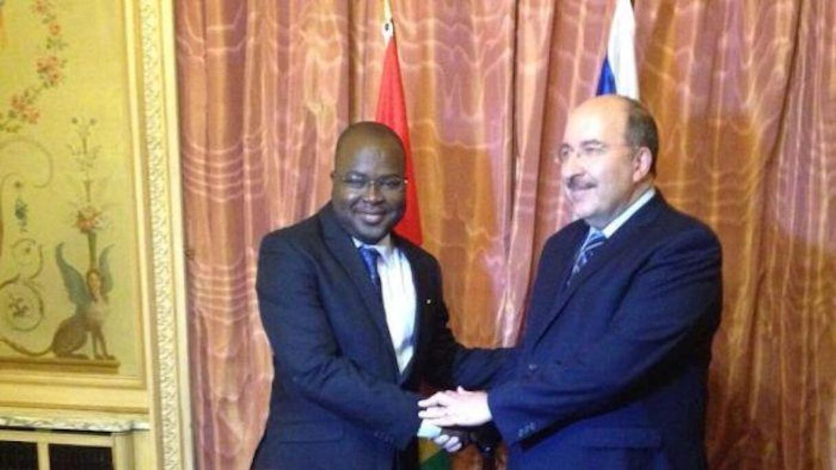 Dr Ibrahim Khalil Kaba, Chef de cabinet civil à la présidence de la Guinée, et Dore Gold, directeur général du ministère israélien des Affaires étrangères.