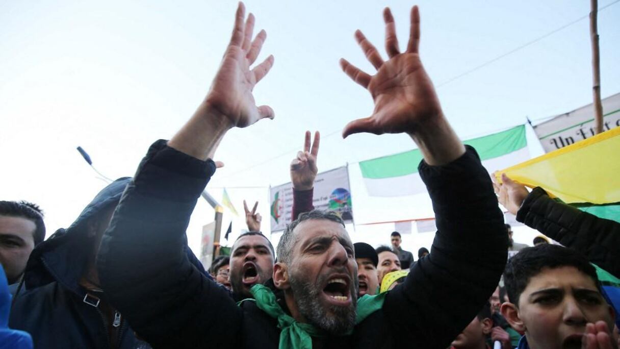 Manifestations à Kherrata, ce mardi 16 février 2021.