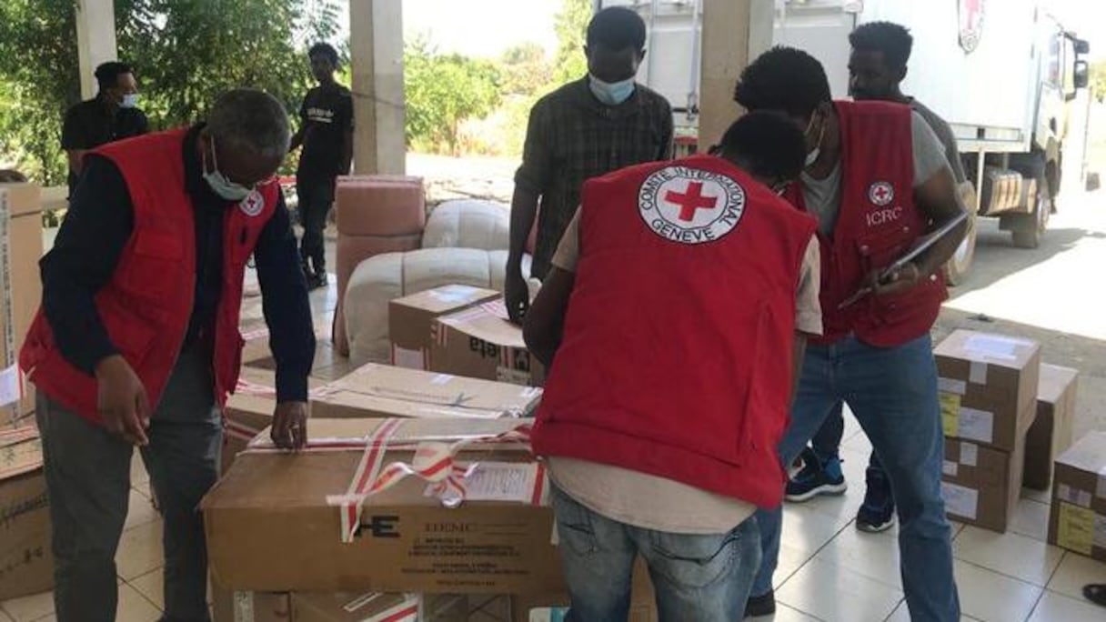 Arrivée de l'aide humanitaire au Tigré.