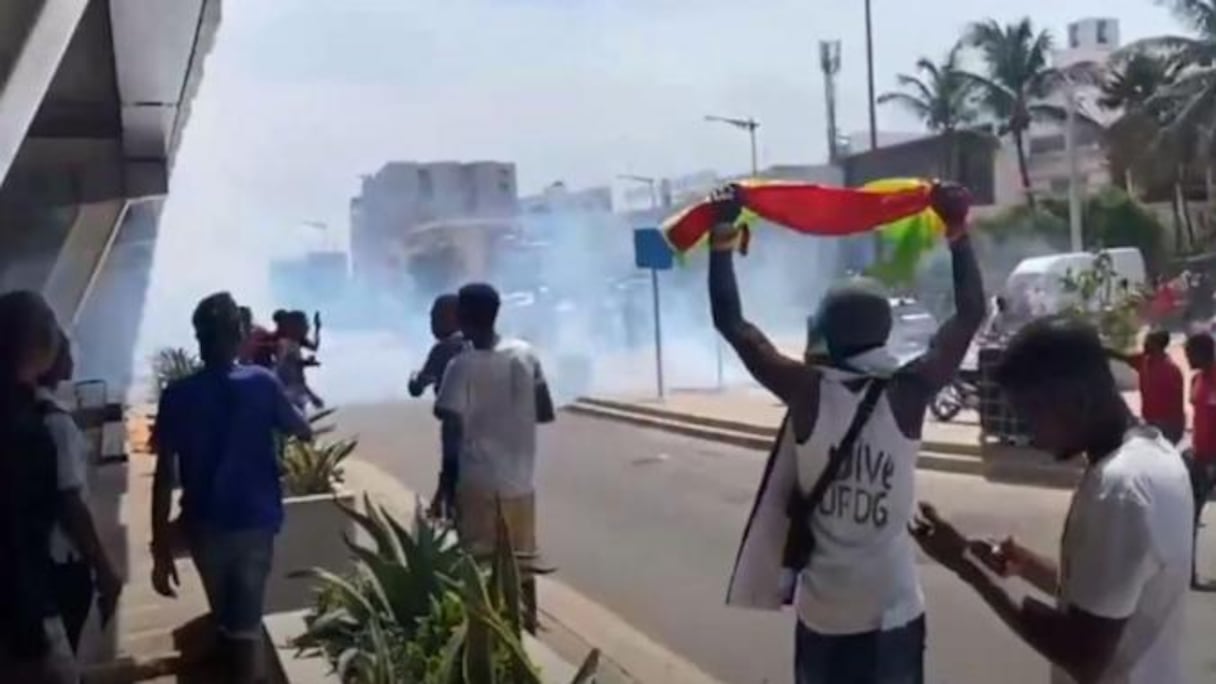 Manifestation des Guinéens au Sénégal.