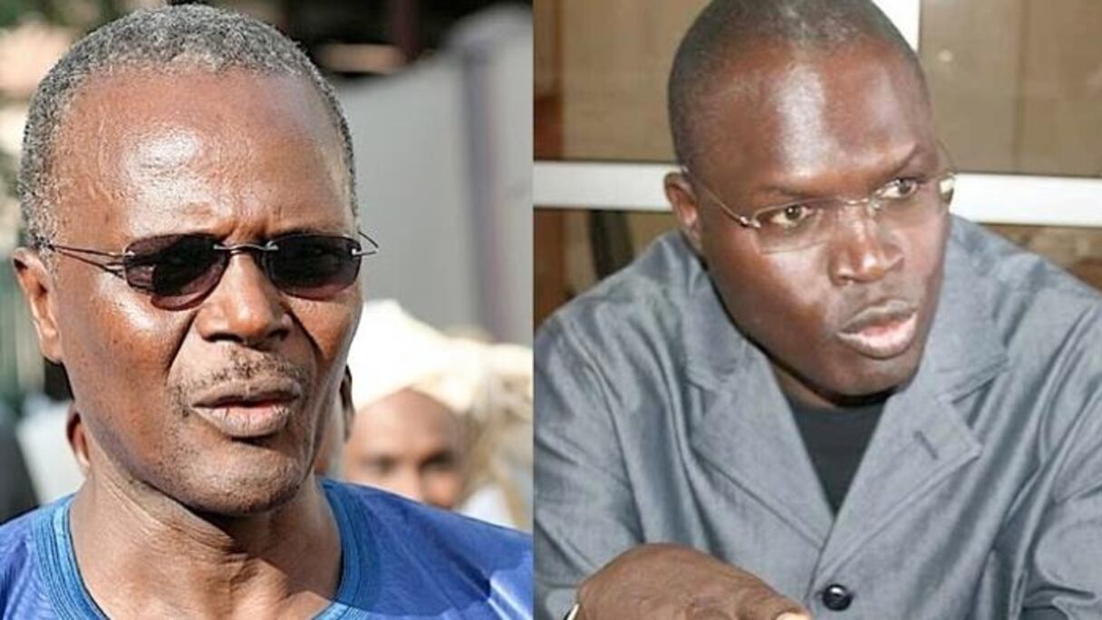 Ousmane Tanor Dieng, Secrétaire général du parti socialiste, et Khalifa Sall, maire de Dakar.