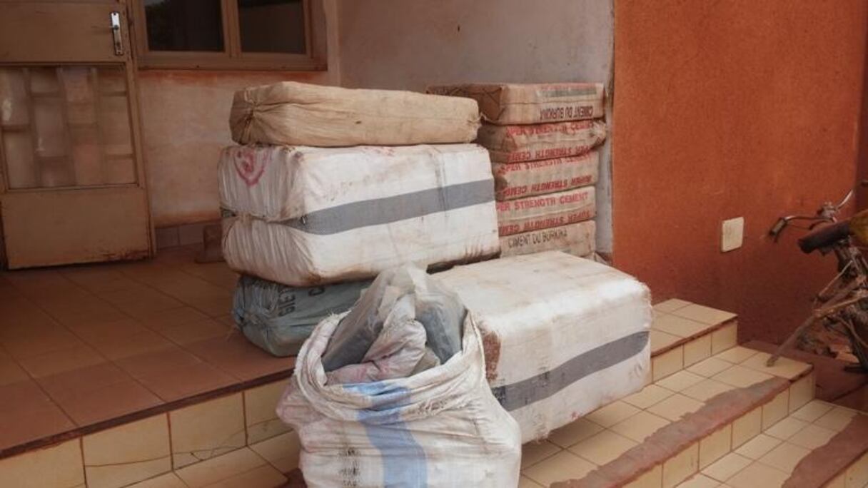 le butin de 160 kg de cannabis  découvert par les forces de l’ordre