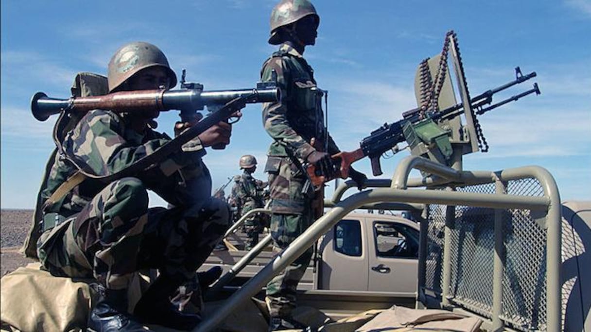 Des militaires de l'armée mauritanienne.
