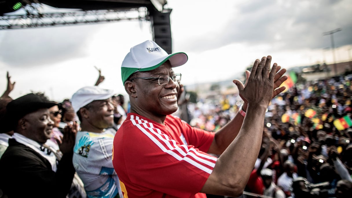 Maurice Kamto lors de la campagné électorale pour la présidentielle de 2018