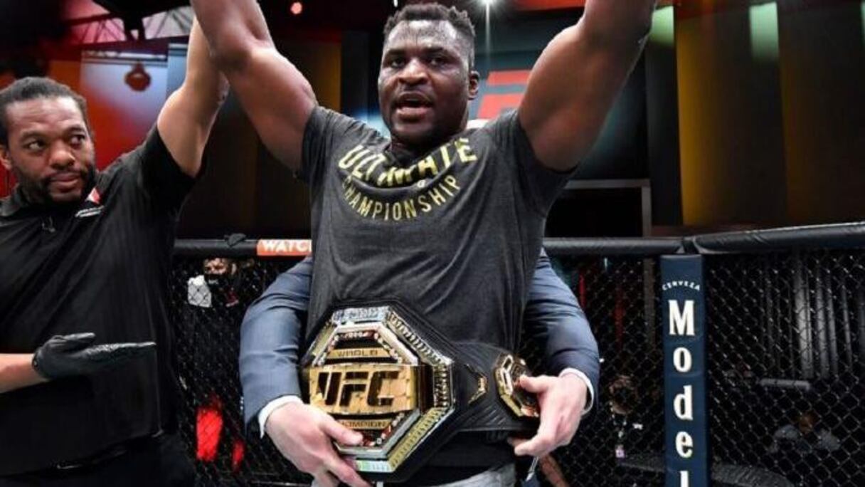 Francis Ngannou, champion du monde des lourds en UFC.